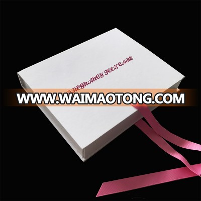 High Luxury custom logo flat shipping packaging box for insole with paper insert